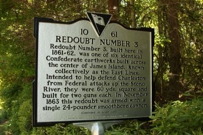 Redoubt Number 3 Marker. Click for full size. Redoubt Number 3 Marker image. Click for full size.