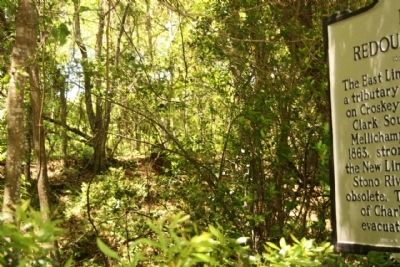 Redoubt Number 3 ; little remains of overgrown earthworks. Click for full size. Redoubt Number 3 ; little remains of overgrown earthworks image. Click for full size.