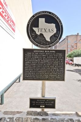 Stevens Building Marker. Click for full size. Stevens Building Marker image. Click for full size.