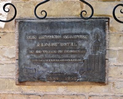 Menger Hotel Chamber of Commerce Plaque image. Click for full size.
