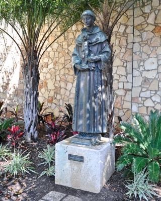 Saint Antonio Statue on the San Antonio River Walk image. Click for full size.