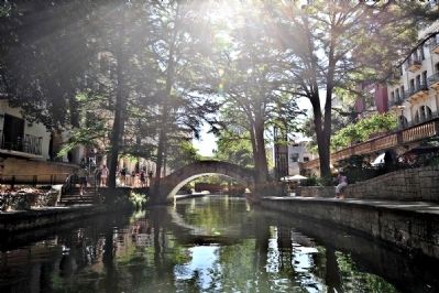 The San Antonio River Walk is Lined with Many Bars, Hotels, and Restaurants image. Click for full size.