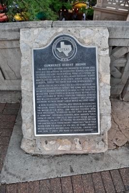 Commerce Street Bridge Marker (front view) image. Click for full size.