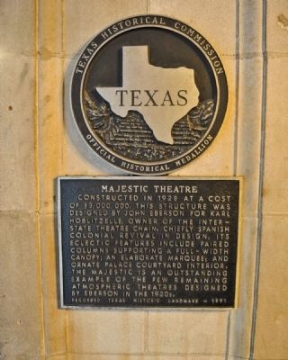 Majestic Theatre Marker image. Click for full size.