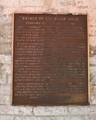 Father of the River Walk Marker image. Click for full size.