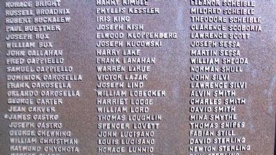Falls Township WWII Memorial Honor Roll. Click for full size. Falls Township WWII Memorial Honor Roll image. Click for full size.