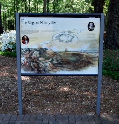 The Siege of Ninety Six Marker. Click for full size. The Siege of Ninety Six Marker image. Click for full size.