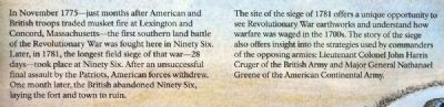 The Siege of Ninety Six Marker. Click for full size. The Siege of Ninety Six Marker image. Click for full size.
