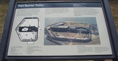 Fort Sumter Today Marker. Click for full size. Fort Sumter Today Marker image. Click for full size.