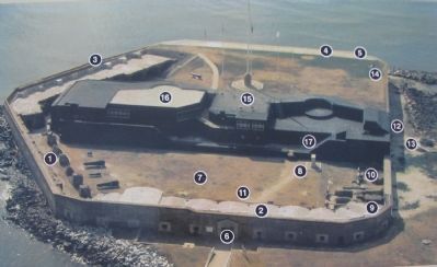 Aerial View of Fort Sumter image. Click for full size.