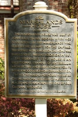 Marshlands House Marker. Click for full size. Marshlands House Marker image. Click for full size.