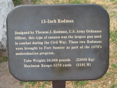 15-Inch Rodman Marker image. Click for full size.