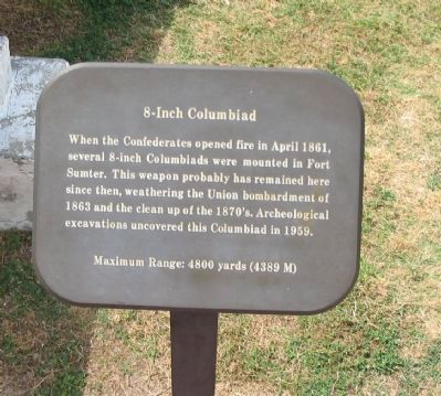 8-Inch Columbiad Marker. Click for full size. 8-Inch Columbiad Marker image. Click for full size.