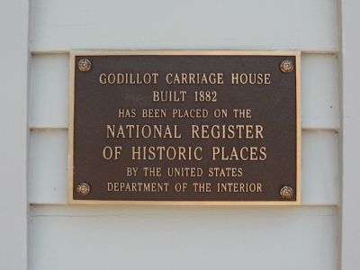 Godillot Carriage House Marker image. Click for full size.