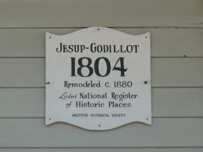 Jesup-Godillot House Marker image. Click for full size.