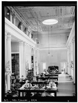 The South Caroliniana Library Main Reading room, looking east image. Click for full size.