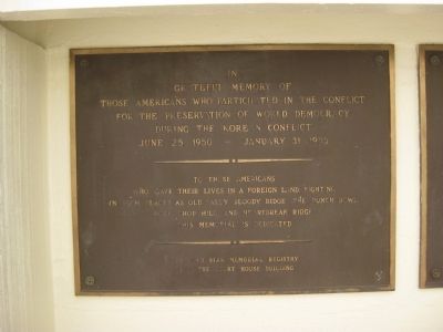 War Memorial Plaque: Rear face, left side. Click for full size. War Memorial Plaque: Rear face, left side image. Click for full size.