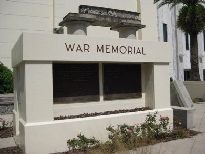 War Memorial: Front face. Click for full size. War Memorial: Front face image. Click for full size.