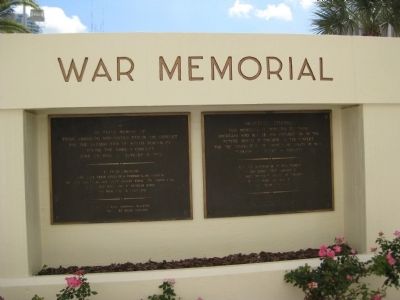 War Memorial: Rear face. Click for full size. War Memorial: Rear face image. Click for full size.