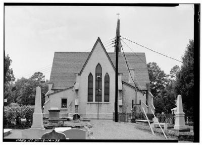 Church of the Holy Cross Stateburg East (rear) Facade. Click for full size. Church of the Holy Cross Stateburg East (rear) Facade image. Click for full size.