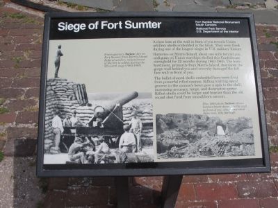 Siege of Fort Sumter Marker. Click for full size. Siege of Fort Sumter Marker image. Click for full size.