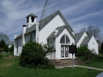 St. Thomas Episcopal Church and Marker image. Click for full size.