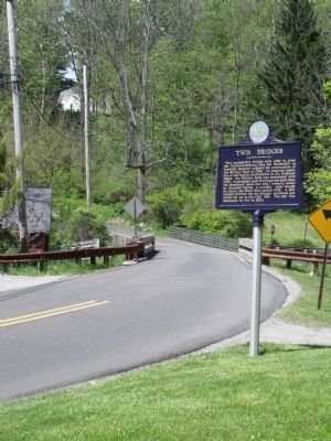 Twin Bridges Marker image. Click for full size.