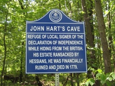 John Hart's Cave Marker image. Click for full size.