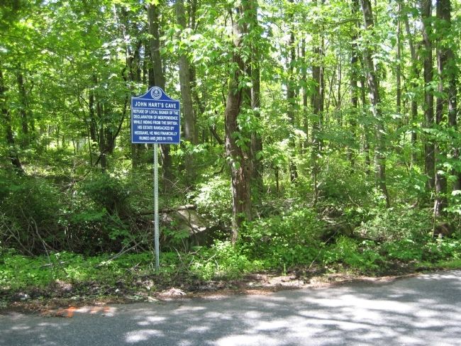 John Hart's Cave Marker image. Click for full size.