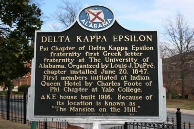 Delta Kappa Epsilon Marker Side A image. Click for full size.