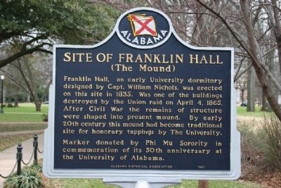 Site Of Franklin Hall Marker image. Click for full size.