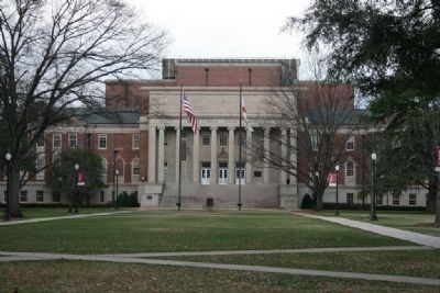 Amelia Gayle Gorgas Library now stands on the site of the old Rotunda. Click for full size. Amelia Gayle Gorgas Library now stands on the site of the old Rotunda image. Click for full size.