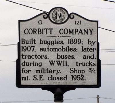 Corbitt Company Marker image. Click for full size.
