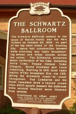 The Schwartz Ballroom Marker image. Click for full size.