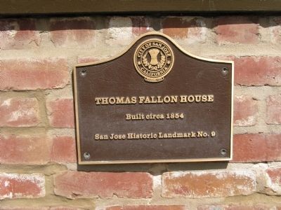 Plaque Mounted on the Fallon House image. Click for full size.