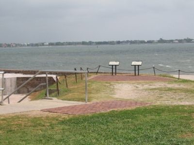 Markers overlooking the Main Channel. Click for full size. Markers overlooking the Main Channel image. Click for full size.