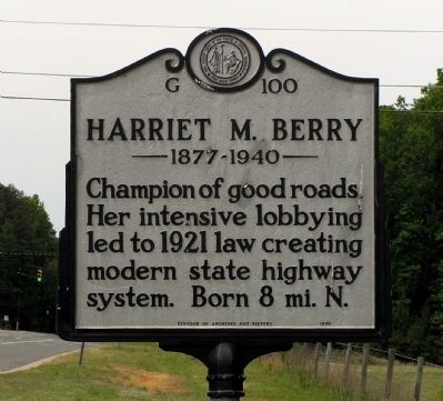 Harriet M. Berry Marker. Click for full size. Harriet M. Berry Marker image. Click for full size.