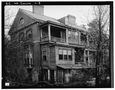DeBruhl-Marshall House , Rear (North and east elevation). Click for full size. DeBruhl-Marshall House , Rear (North and east elevation) image. Click for full size.