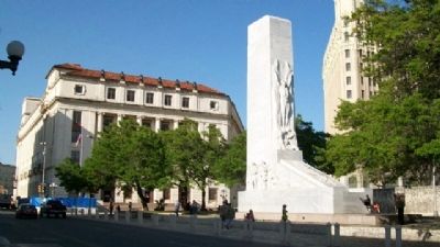The Alamo Cenotaph. Click for full size. The Alamo Cenotaph image. Click for full size.