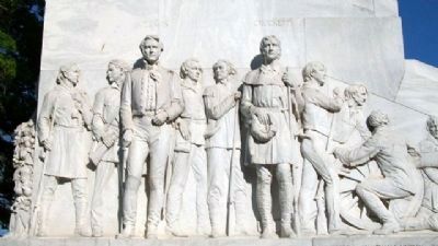 The Alamo Cenotaph West Facade. Click for full size. The Alamo Cenotaph West Facade image. Click for full size.