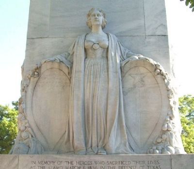 The Alamo Cenotaph Sculpture image. Click for full size.