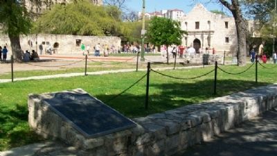 Alamo Low Barracks and Main Gateway Marker image. Click for full size.