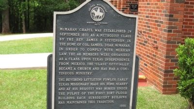 McMahan's Chapel Marker image. Click for full size.