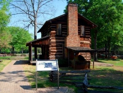 Logan Log House and Marker image. Click for full size.