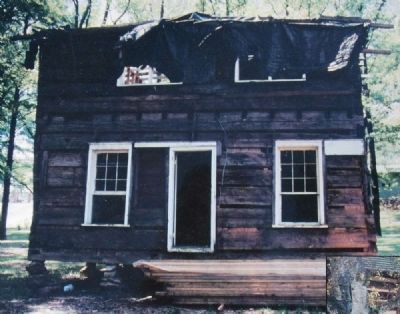 Logan Log House Before Restoration image. Click for full size.