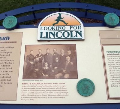 Middle Section - - Lincoln's Cavalry Guard Marker. Click for full size. Middle Section - - Lincoln's Cavalry Guard Marker image. Click for full size.