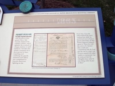 Right Section - - Lincoln's Cavalry Guard Marker image. Click for full size.
