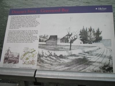 Denyses Ferry – Gravesend Bay Marker image. Click for full size.