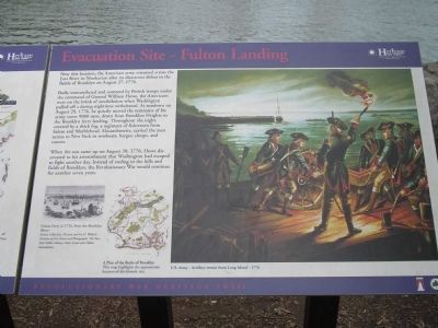 Evacuation Site – Fulton Landing Marker. Click for full size. Evacuation Site – Fulton Landing Marker image. Click for full size.