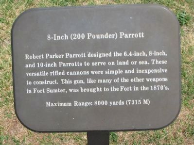 8-inch (200 Pounder) Parrott Marker. Click for full size. 8-inch (200 Pounder) Parrott Marker image. Click for full size.